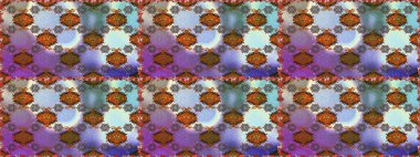 Raster illüstrasyonu. Çiçekli karalama şeklinde Raster çiçek deseni. Kahverengi ve nötr renklerde bahar çiçekleri..