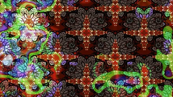 Çiçekli bahar çiçekleri. Küçük çiçekte güzel bir desen. Küçük renkli çiçekler. Moda baskıları için zarif bir şablon. Motley illüstrasyonu. Çizim.