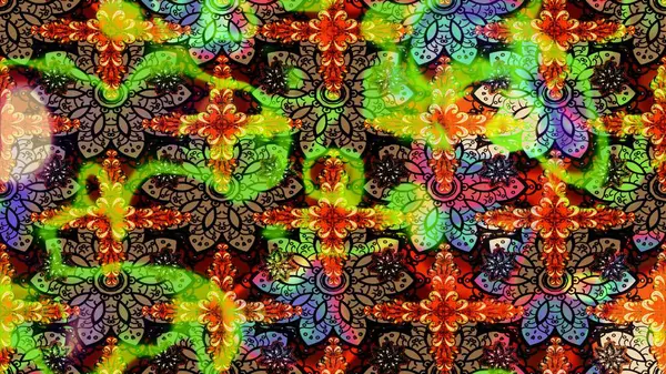 Çizim çiçek deseni duvar kağıdı, web sitesi arka planı, ambalaj kağıdı, davetiye, broşür, afiş veya web sitesi için kullanılabilir. El çizimi Raster çizimi. Parlak elementlerin.