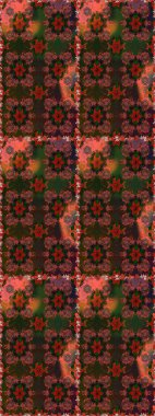 Kumaş, duvar kağıdı ve kağıt üzerine baskı yapmak için gelişen arka plan. Sevimli, pürüzsüz desenli, küçük çiçekli, klasik tarzda. Moda arka planında parlak buketler. Raster illüstrasyonu.