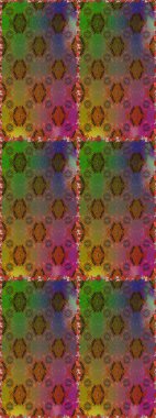 Güzel kumaş deseni. Kusursuz çiçek deseni. Asya tekstil tarzında. Raster illüstrasyonu. Renkli Bahar Temalı Kusursuz Arkaplan. Düz Çiçek Elementleri Tasarımı.