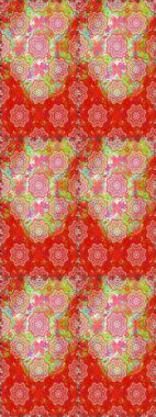 Raster illüstrasyonu. Çiçek deseni. Çiçeksiz arka plan. Şatafatlı bahar bahçesi dokusu.