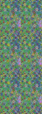 Üst manzara, yumuşak stil. Sevgililer günü ve tebrik kartı konsepti için şık bir davetiye. Yeşil renkte manzaralı çiçek deseni. Çiçek kompozisyonu, el boyası, hassas şablon..