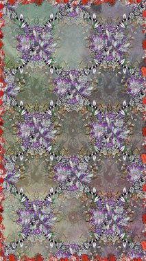 Gri ve nötr renklerde. Raster illüstrasyonu. Anti-stres için Raster soyut şablon sayfası.