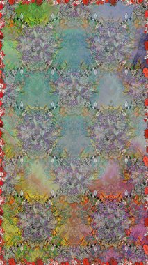 Raster dikişsiz şirin çiçek deseni. Tatil havası. Bahar mevsimi. Nazik romantik baskı.