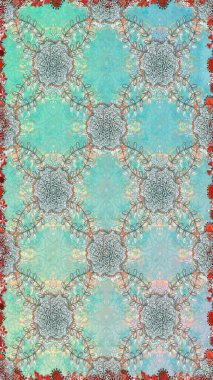 Etnik Mandala süsleme. Kullanılabilir Tekstil, tebrik kartı, boyama kitabı, telefon durumda yazdırma için. Raster kına dövme tarzı. Hint çiçek desenli madalyon desen.