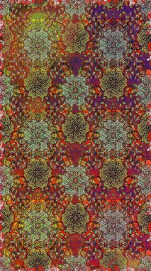 Küçük çiçekte güzel bir desen. Moda baskıları için zarif bir şablon. Kusursuz. Küçük renkli çiçekler. Çiçekli bahar çiçekleri. Motley illüstrasyonu.