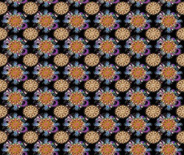 Organik elementler. Botanik kusursuz desen. Raster deseni. Suluboya etkisi.