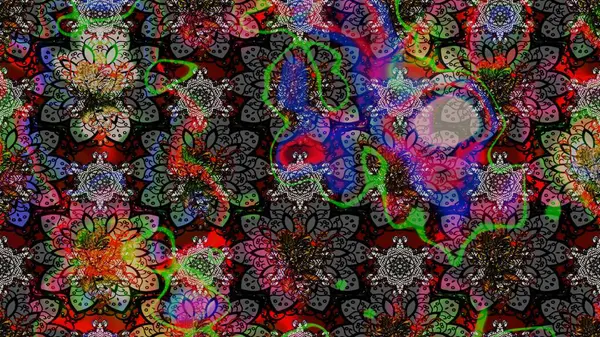 Raster şirin suluboya çiçek desenleri çiziyor. Büyük bir çiçek boyası seti. Kartlar, davetiyeler, tarih kartları ve daha fazlası için kullanılabilir.