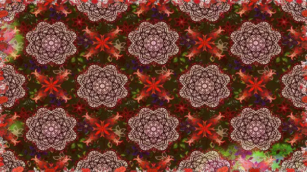 Süs bahar bahçe doku gelişir. Çiçek desenli. Çiçek sorunsuz arka plan. Raster illüstrasyon.