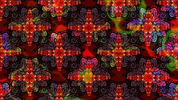 Raster illüstrasyonundaki çiçek desenli çizim. Kahverengi renkli çiçekler. Renkli Yaz Temalı eskiz kalıbı. Düz Çiçek Elementleri Tasarımı.