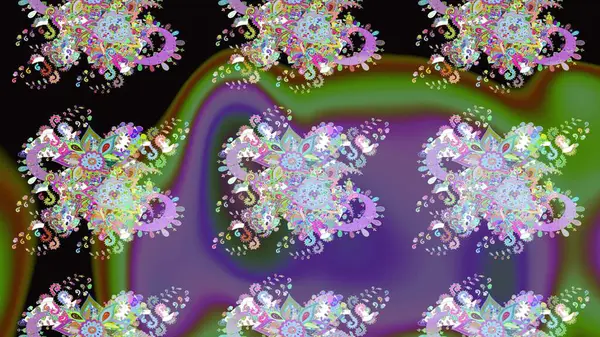 Çiçekler suluboya eskiz deseni. Raster Stili kumaş deseni.