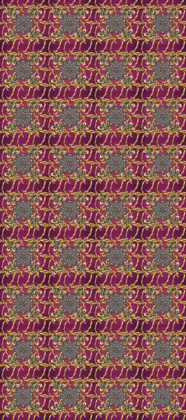 Mor, gri ve kahverengi renklerde pürüzsüz desen. Kusursuz altın desenli bukleler. Doğu tarzı arabesk tarzında altın elementler. Raster altın pürüzsüz desen.