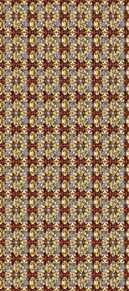 Altın rengi, kusursuz çizim. Raster geometrik arka plan. Senin tasarımın için, duvar kağıdı. Bej, kahverengi ve gri renklerde altın çiçekli altın desenler.