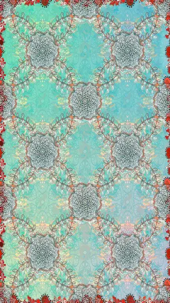 Etnik Mandala süsleme. Kullanılabilir Tekstil, tebrik kartı, boyama kitabı, telefon durumda yazdırma için. Raster kına dövme tarzı. Hint çiçek desenli madalyon desen.