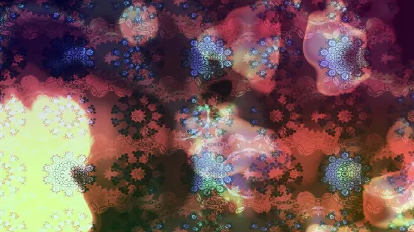 Düz Çiçek Elementleri Tasarımı. Renkli Yaz Temalı eskiz kalıbı. Raster Illustrasyon 'daki Çiçek Deseni' nin son moda çizimi. Güzel kumaş deseni.