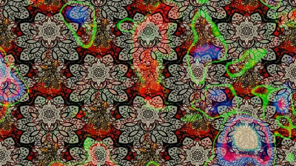 Eskiz Vintage Çiçek Deseni. Raster Kalça dokusu deseni.