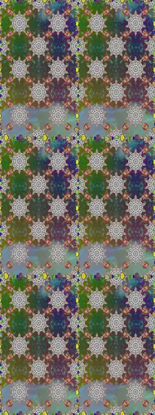 Düz Çiçek Elementleri Tasarımı. Asya tekstil tarzında. Raster illüstrasyonu. Renkli Bahar Temalı Kusursuz Arkaplan. Güzel kumaş deseni. Kusursuz çiçek deseni.