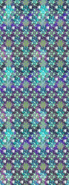 Çiçekli, yapraklı, çiçek desenli eskiz. Raster illüstrasyonu. El çizimi.