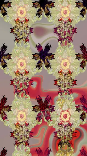 Moda baskıları için zarif bir şablon. Küçük renkli çiçekler. Küçük çiçekte güzel bir desen. Motley illüstrasyonu. Çiçekli bahar çiçekleri.