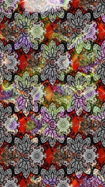 Flower eskiz arka planı. Raster illüstrasyonu. Çiçek deseni. Şatafatlı bahar bahçesi dokusu.