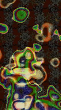 Suluboya, elle çizilmiş. Eskiz arkaplan modeli. Raster hisseleri. Kahverengi üzerine çiçekler.