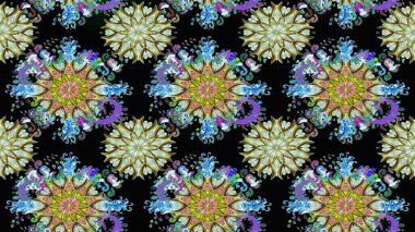 Suluboya etkisi. Organik elementler. Raster deseni. Botanik çizim deseni.