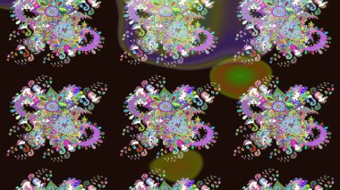 Tekstil veya kitap kapakları, imalat, duvar kağıtları, baskı, hediye paketi ve yapıştırma kitabı için çiçek eskizi geçmişi. Küçük çaplı çiçeklerdeki basit şirin desenler. Raster illüstrasyonu.