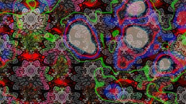 Raster illüstrasyonundaki çiçek desenli çizim. Suluboya tarzında gri renkte çiçekler.