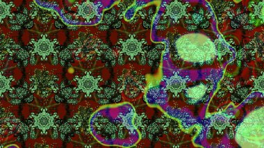 Fantezi çiçekli eskiz deseni, doğal duvar kağıdı, çiçek desenli kıvrım çizimi. Paisley el çizimi elementler. Ev dekoru.