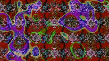 Küçük çiçekli basit bir çiçek çizimi. Kahverengi renkte sevimli çiçekler. Moda baskısı, albüm, ambalaj kağıdı ve duvar kağıdı için zarif dekoratif süslemeler. Raster illüstrasyonu.