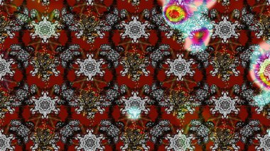 Zentangle soyut çiçekleri. Karalama çiçeği. Raster illüstrasyonu. Güzel kumaş deseni. Renkli Bahar Teması eskiz kalıbı. Düz Çiçek Elementleri Tasarımı.