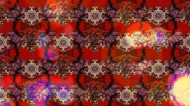 Çiçekli, yapraklı, çiçek desenli eskiz. El çizimi. Raster illüstrasyonu.