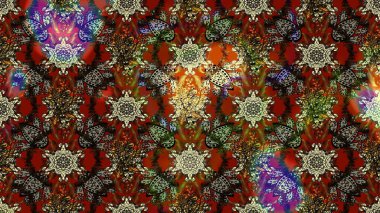 Kahverengi renkli çiçek desenli eskiz, el yapımı papatyalar, papatyalar. Tekrar eden çiçek arkaplanı, zarif kahverengi çiçek duvar kağıdı..