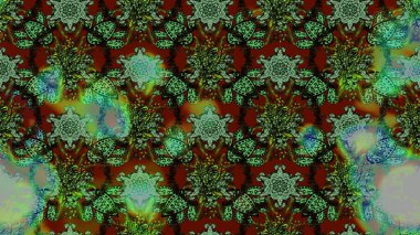 Sevimli çiçek raster deseni. Modaya uygun kumaş deseni. Renkli Yaz Temalı eskiz kalıbı. Düz Çiçek Elementleri Tasarımı.