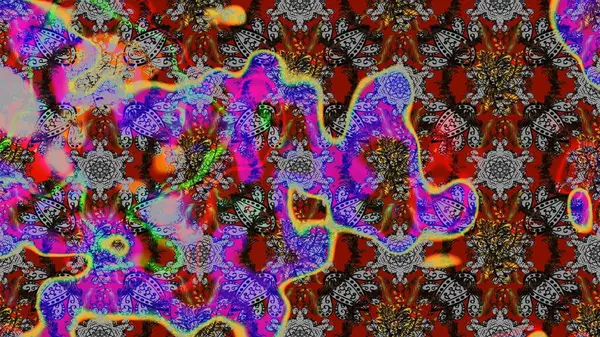 Çiçek desenli raster, gri çizgi grafik desenli soyut raster arkaplan. Modern stil dokusu.