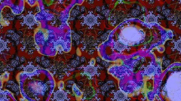 Çiçekli bahar çiçekleri. Küçük çiçekte güzel bir desen. Küçük renkli çiçekler. Moda baskıları için zarif bir şablon. Motley illüstrasyonu. Çizim.