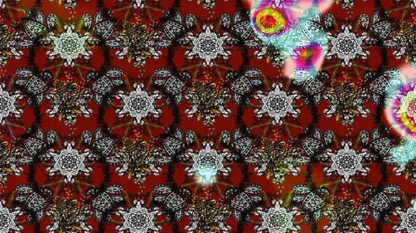 Zentangle soyut çiçekleri. Karalama çiçeği. Raster illüstrasyonu. Güzel kumaş deseni. Renkli Bahar Teması eskiz kalıbı. Düz Çiçek Elementleri Tasarımı.