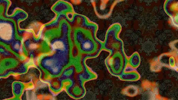 Soyut çiçek çizim kalıbı arka planı. Raster deseni. Raster illüstrasyonu. Kahverengi renklerde. Küçük çiçekte sevimli çiçek deseni var..