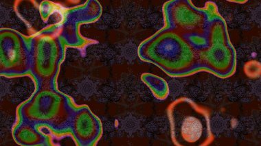 Suluboya çizim kalıbı. Çiçek izi. Suluboya tarzında kahverengi renkte çiçekler.