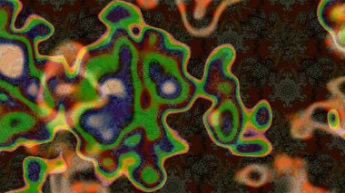 Soyut çiçek çizim kalıbı arka planı. Raster deseni. Raster illüstrasyonu. Kahverengi renklerde. Küçük çiçekte sevimli çiçek deseni var..