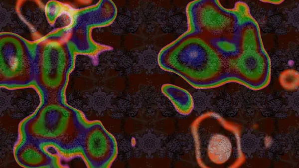 Suluboya çizim kalıbı. Çiçek izi. Suluboya tarzında kahverengi renkte çiçekler.