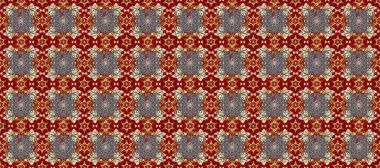 Lüks, kraliyet ve Viktorya dönemi konsepti. Süslü raster dekorasyonu. Altın element kırmızı, gri ve kahverengi renklerde. Kırmızı, gri ve kahverengi yerine altın rengi klasik barok çiçekli desenler..