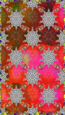 Güzel kumaş deseni. Güzel suluboya çiçek buketi pürüzsüz desen.