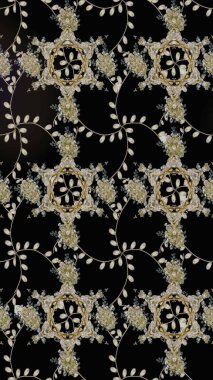 Çiçek deseni duvar kağıdı, desen dolguları ve web sayfası arka planı için kullanılabilir. Şekil verilmiş çiçeklerle eskiz deseni. Süslü zentangle çizim dokusu, soyut çiçeklerle süslenmiş..