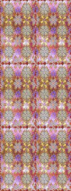 Çiçeksiz desenlerin resmi. Tarafsız ve kahverengi renkli vadilerin çiçekleri.