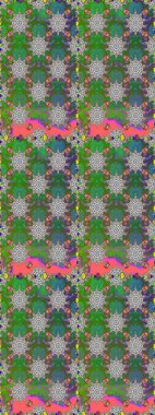 Doodle unsurları. Sorunsuz çiçek deseni kaydırma kağıt, davet, el ilanı, afiş veya Web sitesi Web sitesi arka plan duvar kağıdı için kullanılabilir. Elle çizilmiş Raster illüstrasyon.