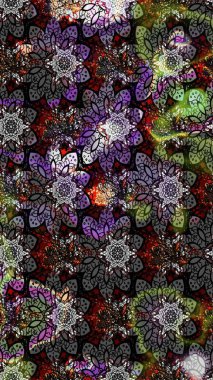 Etnik Mandala süsü. Raster Henna dövme stili. Kızılderili desenli desenli desenli şal deseni. Tekstil, tebrik kartı, boyama kitabı, telefon kılıfı baskısı için kullanılabilir.