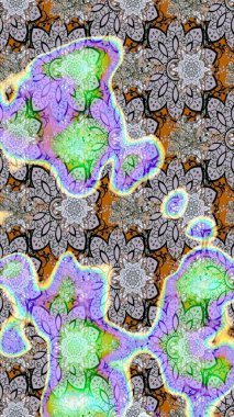 Tekstil veya kitap kapakları, imalat, duvar kağıtları, baskı, hediye paketi ve yapıştırma kitabı için çiçek eskizi geçmişi. Raster illüstrasyonu. Küçük ölçekli çiçeklerdeki basit sevimli desen.