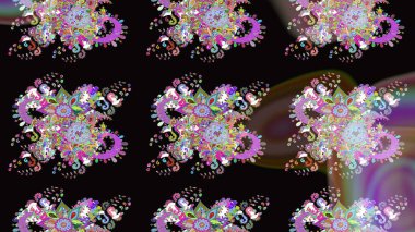 Güzel eskiz şekli. Raster çiçekli arka plan. Düz Çiçek Elementleri Tasarımı. Renkli Yaz Temalı eskiz kalıbı. Güzel kumaş deseni. Yazdır.